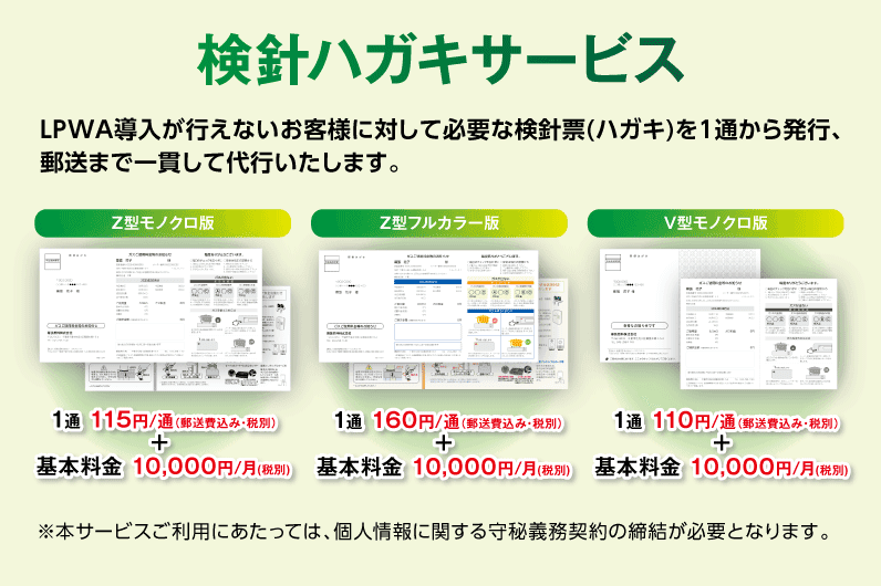 検針ハガキ代行サービス
